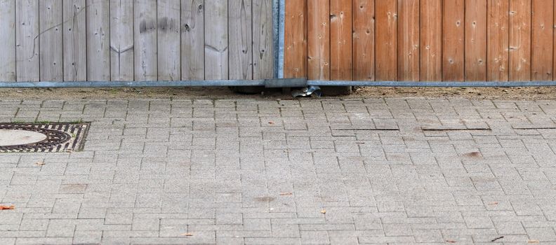 Detailed close up on old historical cobblestone roads and walkways all over europe