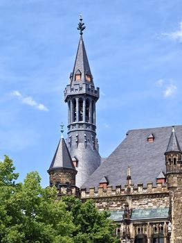 Historic city hall or Rathaus in Aachen