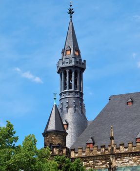 Historic city hall or Rathaus in Aachen