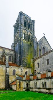 View of the Vezelay Abbey in Burgundy, France