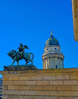 The churches located in Gendarmenmarkt square in Berlin, Germany.