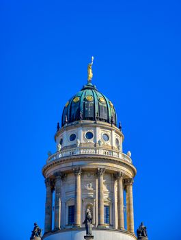 The churches located in Gendarmenmarkt square in Berlin, Germany.