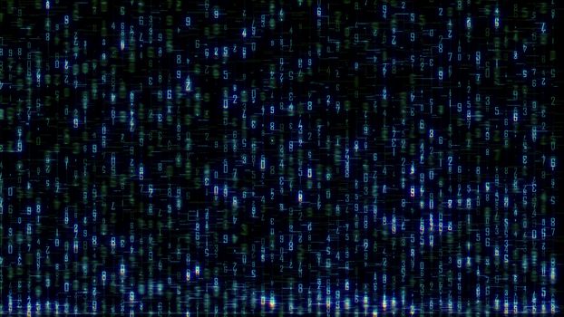 Abstract background, digital data matrix light illustration