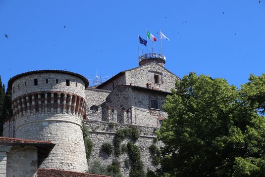 ancient castle in Brescia, a city in northern Italy