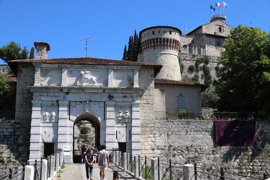 ancient castle in Brescia, a city in northern Italy