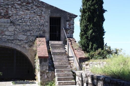 ancient castle in Brescia, a city in northern Italy