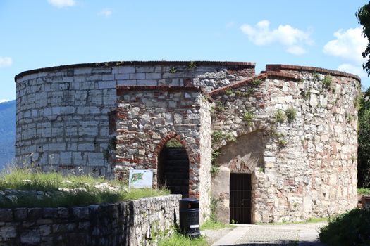 ancient castle in Brescia, a city in northern Italy