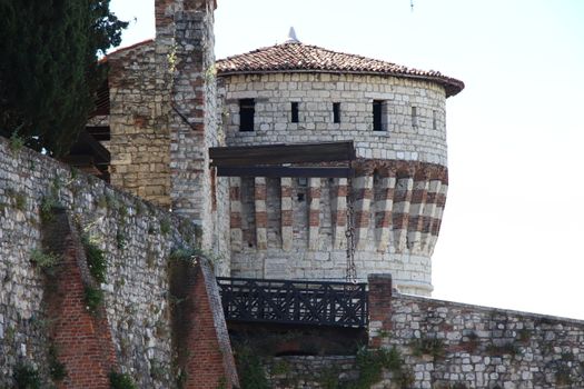 ancient castle in Brescia, a city in northern Italy