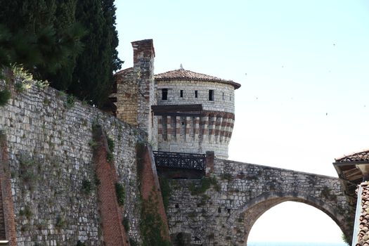 ancient castle in Brescia, a city in northern Italy