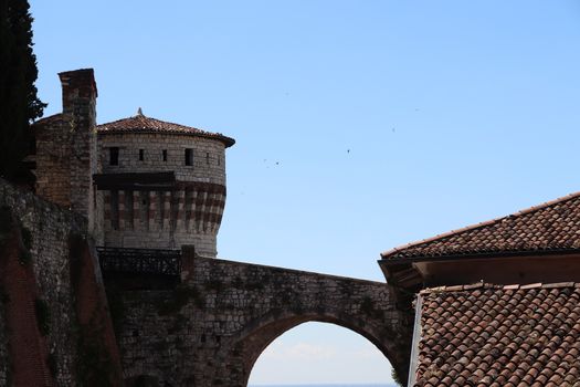 ancient castle in Brescia, a city in northern Italy