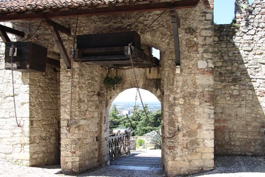 ancient castle in Brescia, a city in northern Italy