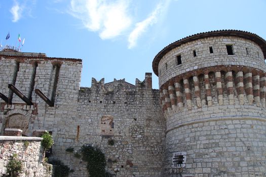 ancient castle in Brescia, a city in northern Italy