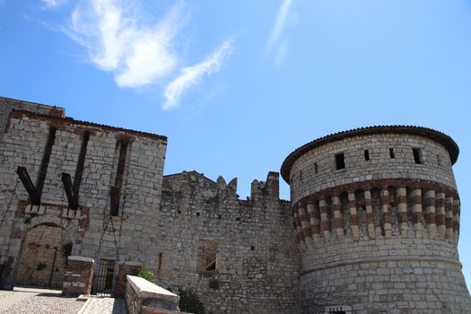 ancient castle in Brescia, a city in northern Italy