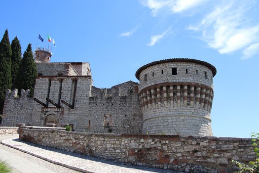 ancient castle in Brescia, a city in northern Italy