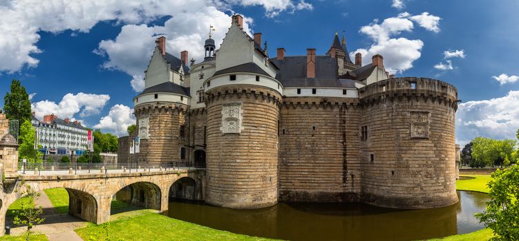 Castle of the Dukes of Brittany (Chateau des Ducs de Bretagne) in Nantes, France