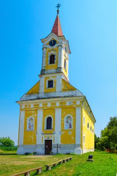 Country church in the village Krapje, Lonjsko Polje area, Croatia