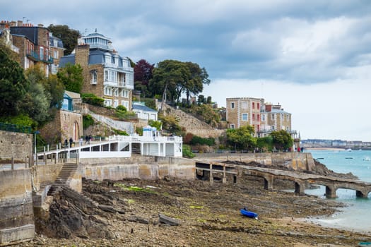 The magnificent old city of Dinard. Concept of Europe travel, sightseeing and tourism. Brittany (Bretagne), France