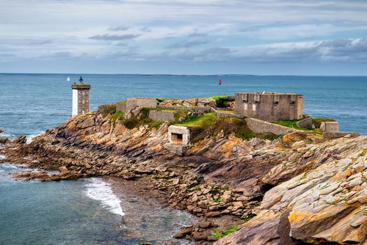 Pointe de Kermorvan, Kermovan Lighthouse, Brittany (Bretagne), France