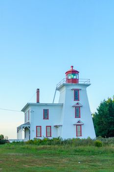 The Blockhouse Point Lighthouse, in Prince Edward Island, Canada