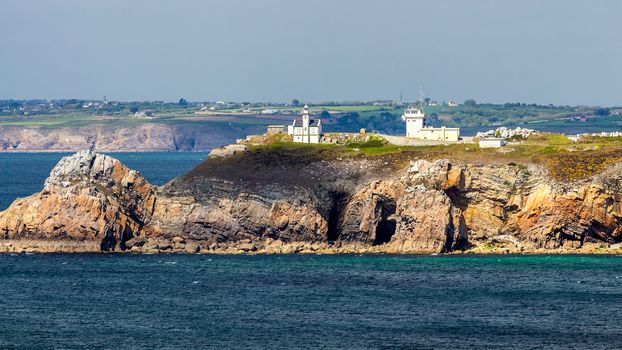 View of Cape Toulinguet, Camaret sur mer, Brittany (Bretagne), France