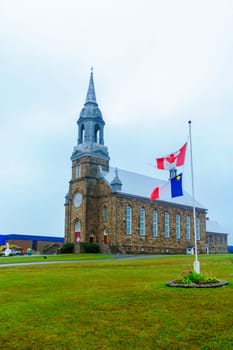 The Saint Peter Catholic Church, in Cheticamp, Cape Breton island, Nova Scotia, Canada