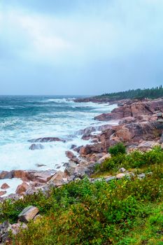 Landscape (near Lakies Head), in Cape Breton Highlands National Park, Nova Scotia, Canada