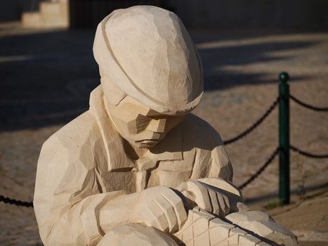 Fisher sculpture in Albufeira in Portugal