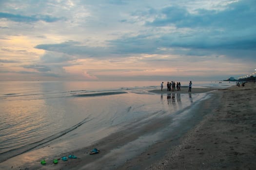 beach by the sea in the early morning