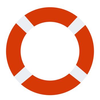 lifebuoy icon on white background. lifebuoy sign. flat style design.
