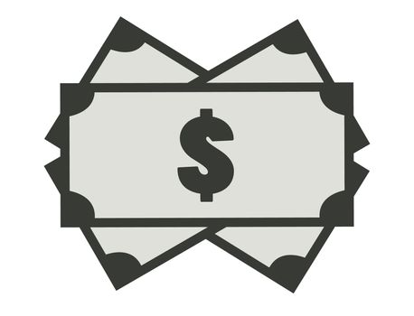 money icon on white background. money sign. flat style design.