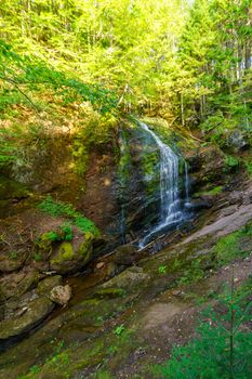 View of the Fuller Falls, in Fundy Trail Parkway park, New Brunswick, Canada