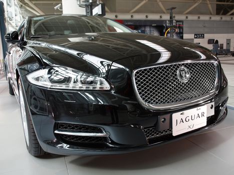 KAOHSIUNG, TAIWAN - JANUARY 13: Jaguar International introduces its all new Jaguar XJ luxury sedan in the main hall of the Taiwan High Speed Railway Corporation; Kaohsiung, January 13, 2011