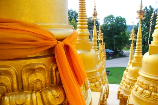  "Phra Maha Rattana Loha Jedi Sri Sasana Phothisat Sawang Boon" Wat Pa Sawang Boon is located in Ban Klong Phai, Kaeng Khoi district in Saraburi province Thailand. with a large pagoda in the middle and the diameter of 50 meters, with 9 floors which the small pagoda 500 parts are cascaded down.