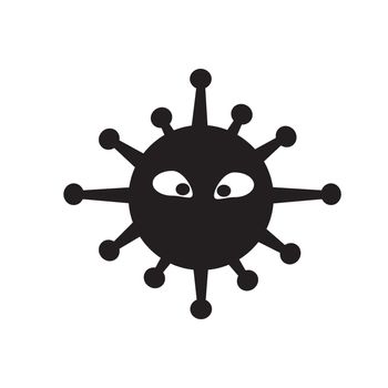 virus icon on white background. virus sign.