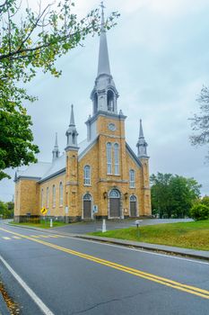 View of the church in Kamouraska, Quebec, Canada
