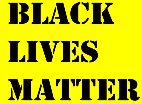 black lives matter Protest banner designs yellow background