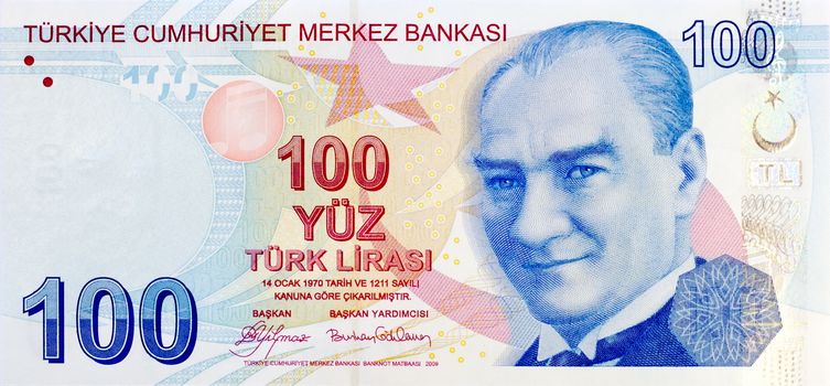 100 Lira banknote front