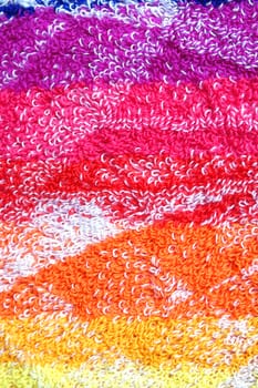 Color towel macro texture. Abstract background