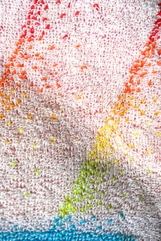 Color towel macro texture. Abstract background