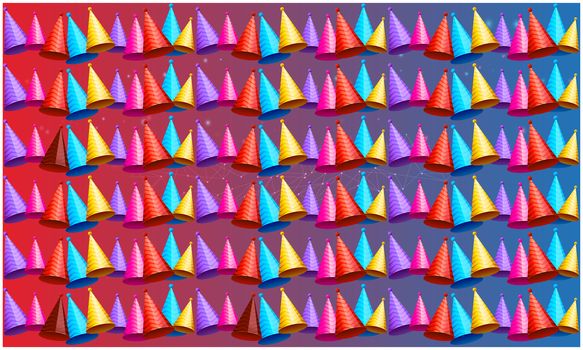 digital textile design colored triangle art