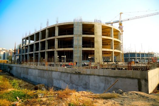 Mumbai, India - march 2018 : new construction of building in Mumbai