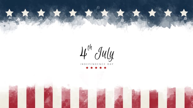 happy Independence Day greeting card american flag grunge background