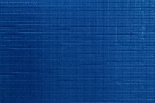 classic blue sport or yoga foam mat surface flat texture and background.