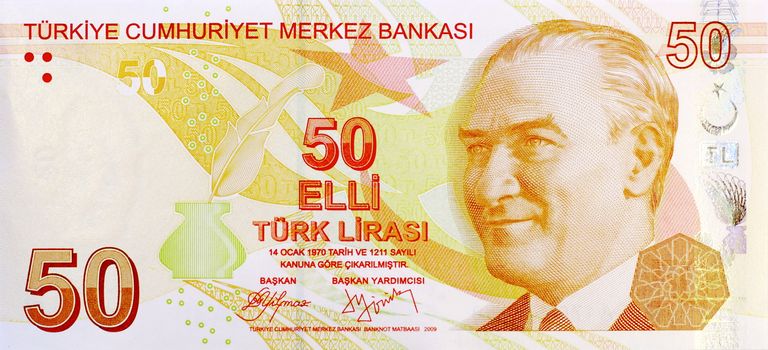 50 Lira banknote front