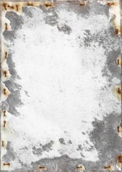 Grunge background with rusty staples on the sides. Ideal for backgrounds and textures.