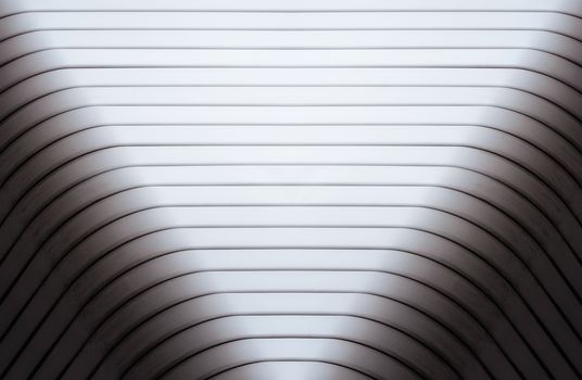 gray curved wall of a modern building monochrome abstract architectural background pattern
