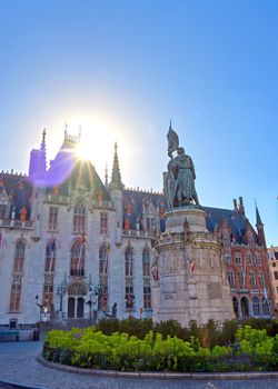 The Provinciaal Hof (Province Court) is a Neogothical building on the market place in Bruges, Belgium.