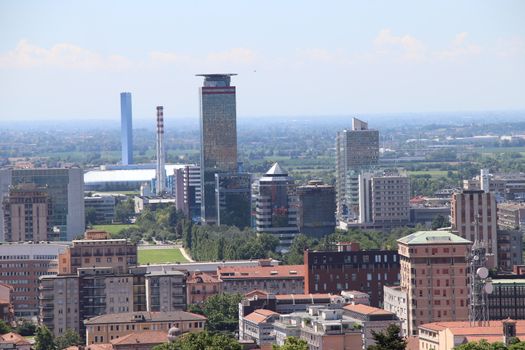 Modern architecture in Brescia in northern Italy