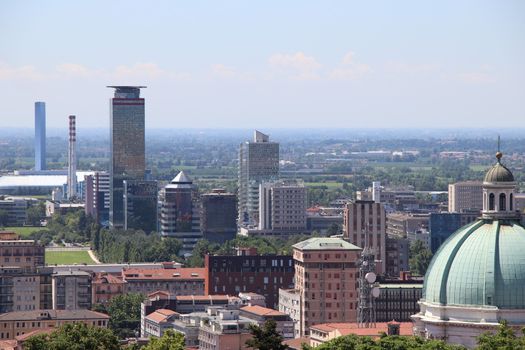 Modern architecture in Brescia in northern Italy