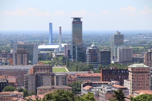 Modern architecture in Brescia in northern Italy